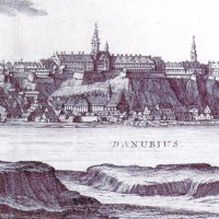 Mikovinyi - Schutzler: Buda látképe a királyi palotával, 1737 - részlet