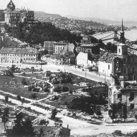 A lebombázott budai vár, 1945. tavasz